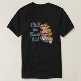 Koel de Vierde Uit | Retro Pop Art 4 juli T T-shirt