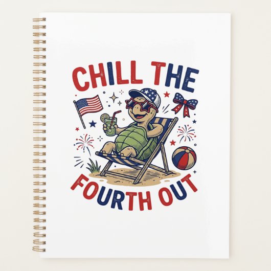 Koel de vierde uit Turtle zomer vakantie shirt_1 Planner (Voorkant)