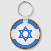 Koel de vlag van Israël Sleutelhanger (Voorkant)