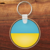 Koel de vlag van Oekraïne Sleutelhanger (Voorkant)
