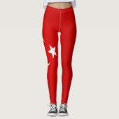 Koel de vlag van Turkije Mode Leggings (Voorkant)