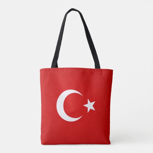 Koel de vlag van Turkije Mode Tote Bag (Achterkant)