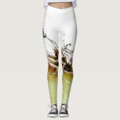 Koel de waterdruppelspatten op appel leggings (Voorkant)