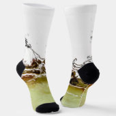 Koel de waterdruppelspatten op Jouw naam van appel Sokken (Gebogen)