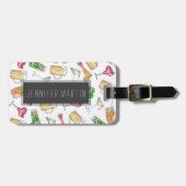 Koel de Waterverf van de Zomer Gemengde Drinken Pa Bagagelabel (Voorkant horizontaal)