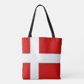 Koel Denemarken Mode vlag Tote Bag (Achterkant)