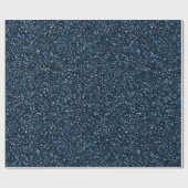 Koel denimblauw fijne glitterpatroon cadeaupapier (Vlak)