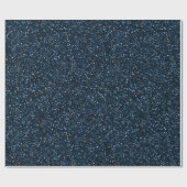 Koel denimblauw fijne glitterpatroon cadeaupapier (Vlak)