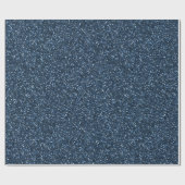 Koel denimblauw fijne glitterpatroon cadeaupapier (Vlak)