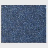 Koel denimblauw fijne glitterpatroon cadeaupapier (Vlak)