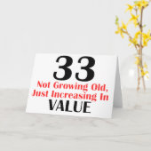 KOEL DESIGN VAN DE VERJAARDAG VAN 33 JAAR HET OUDE KAART (Gele Bloem)
