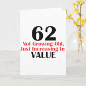 KOEL DESIGN VAN DE VERJAARDAG VAN 62 JAAR HET OUDE KAART (Gele Bloem)