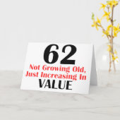 KOEL DESIGN VAN DE VERJAARDAG VAN 62 JAAR HET OUDE KAART (Gele Bloem)