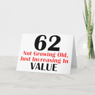 KOEL DESIGN VAN DE VERJAARDAG VAN 62 JAAR HET OUDE KAART