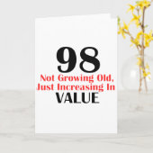 KOEL DESIGN VAN DE VERJAARDAG VAN 98 JAAR HET OUDE KAART (Gele Bloem)