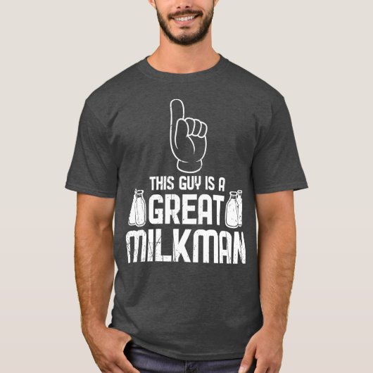 Koel deze man is een grote melkboer moeder t-shirt (Voorkant)