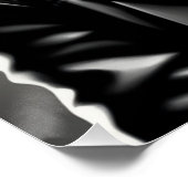 Koel dier met een zonnebril en een leren jas perfect poster (Hoek)