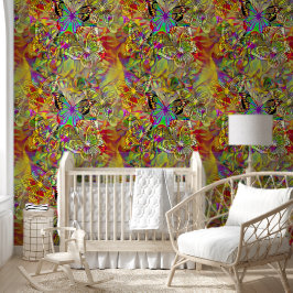 Koel dier naadloos patroon - Vlinders 1 Behang