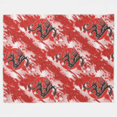 Koel dierlijk patroon - Draken 4 Fleece Deken (Voorkant (Horizontaal))