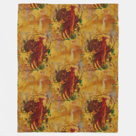 Koel dierlijk patroon - Giraffs 1 Fleece Deken