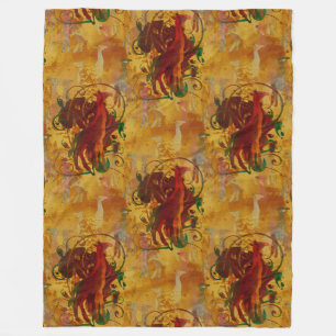 Koel dierlijk patroon - Giraffs 1 Fleece Deken