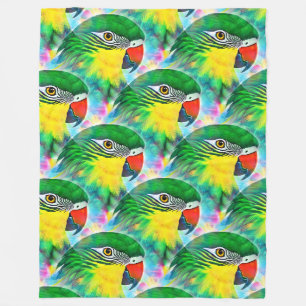 Koel dierlijk patroon - Papegaaivogels 1 Fleece Deken