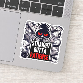 Koel direct uit geduld sticker