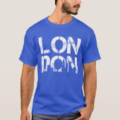 Koel distressed Londen Met bekende landmarks T-shirt (Voorkant)