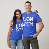 Koel distressed Londen Met bekende landmarks T-shirt (Unisex)
