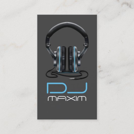 Koel DJ-muziek visitekaartje (Voorkant)