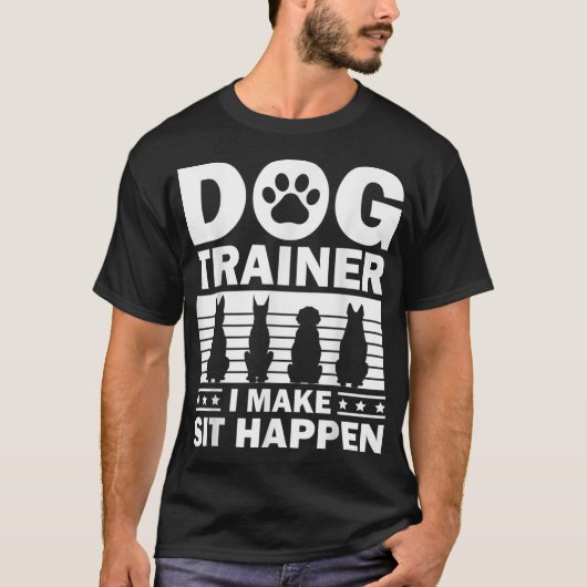 Koel-Dog-trainer voor mannen Vrouwen Dog-training  T-shirt (Voorkant)