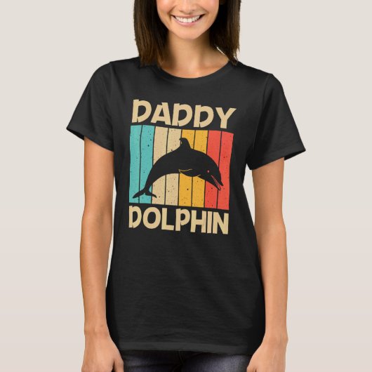 Koel dolfijn voor mannen Papa Dolphins Beluga Whal T-shirt (Voorkant)