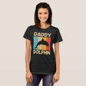 Koel dolfijn voor mannen Papa Dolphins Beluga Whal T-shirt (Voorkant volledig)