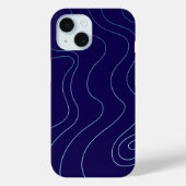 Koel donkerblauw lichtblauw golven iPhone / iPad h Case-Mate iPhone Case (Achterkant)