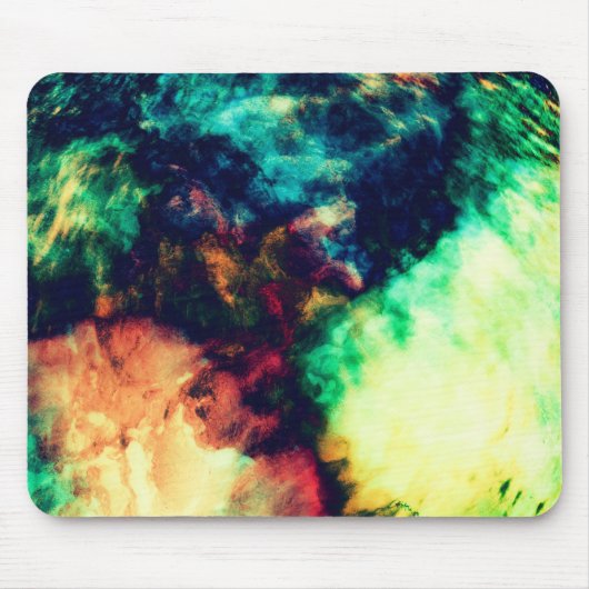 Koel donkerdonker Abstract rookpatroon Muismat (Voorkant)