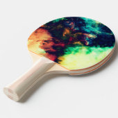 Koel donkerdonker Abstract rookpatroon Tafeltennisbatje (Voorkant Gekanteld)