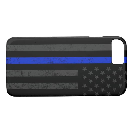 Koel donkere, verstoorde politiestijl Amerikaanse  Case-Mate iPhone Case (Achterkant (Horizontaal))