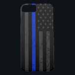 Koel donkere, verstoorde politiestijl Amerikaanse  iPhone 8/7 Hoesje<br><div class="desc">Een unieke coole telefooncel met een donkere politievlag.</div>