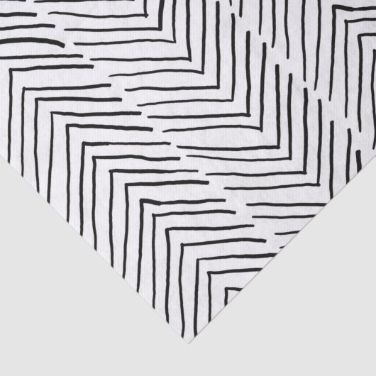 Koel Doodle Handmade Herringbone Boho Minimal Tissuepapier (Detail)