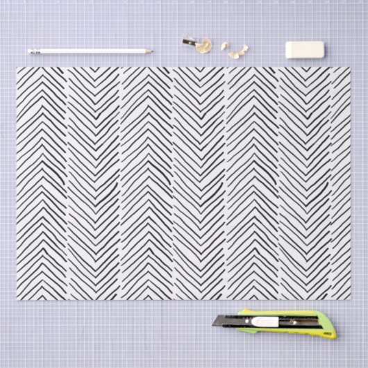Koel Doodle Handmade Herringbone Boho Minimal Tissuepapier (Craft)