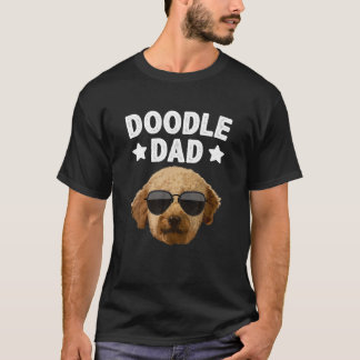 Koel doodle voor mannen Papa Golden Doodle Labrado T-shirt