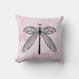 Koel Dragonfly Cottcore Roze Kussen