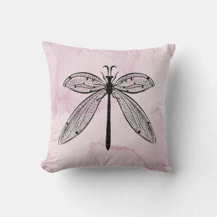 Koel Dragonfly Cottcore Roze Kussen