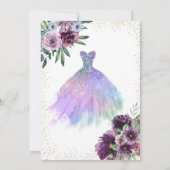 Koel dress, Confetti Violet Flowers Kaart (Achterkant)