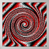 Koel driedimensionale blokjes geweldige zwenkrob poster (Voorkant)