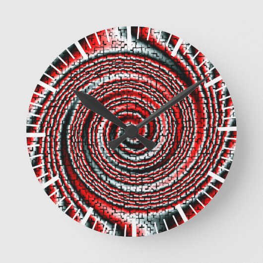 Koel driedimensionale blokjes geweldige zwenkrob ronde klok (Voorkant)