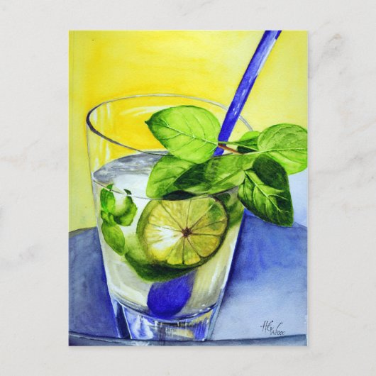Koel Drink Briefkaart (Voorkant)
