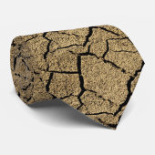 Koel Droge grond met gekraakte aarde in droogte Stropdas (Opgerold)