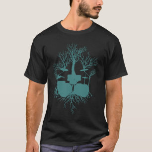 Koel drum voor mannen Kinder Drummer musicus Dru T-shirt