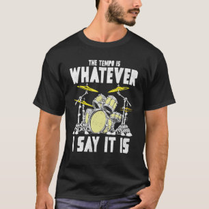 Koel Drummer Grafische Mannen Vrouwen Trommel Drum T-shirt
